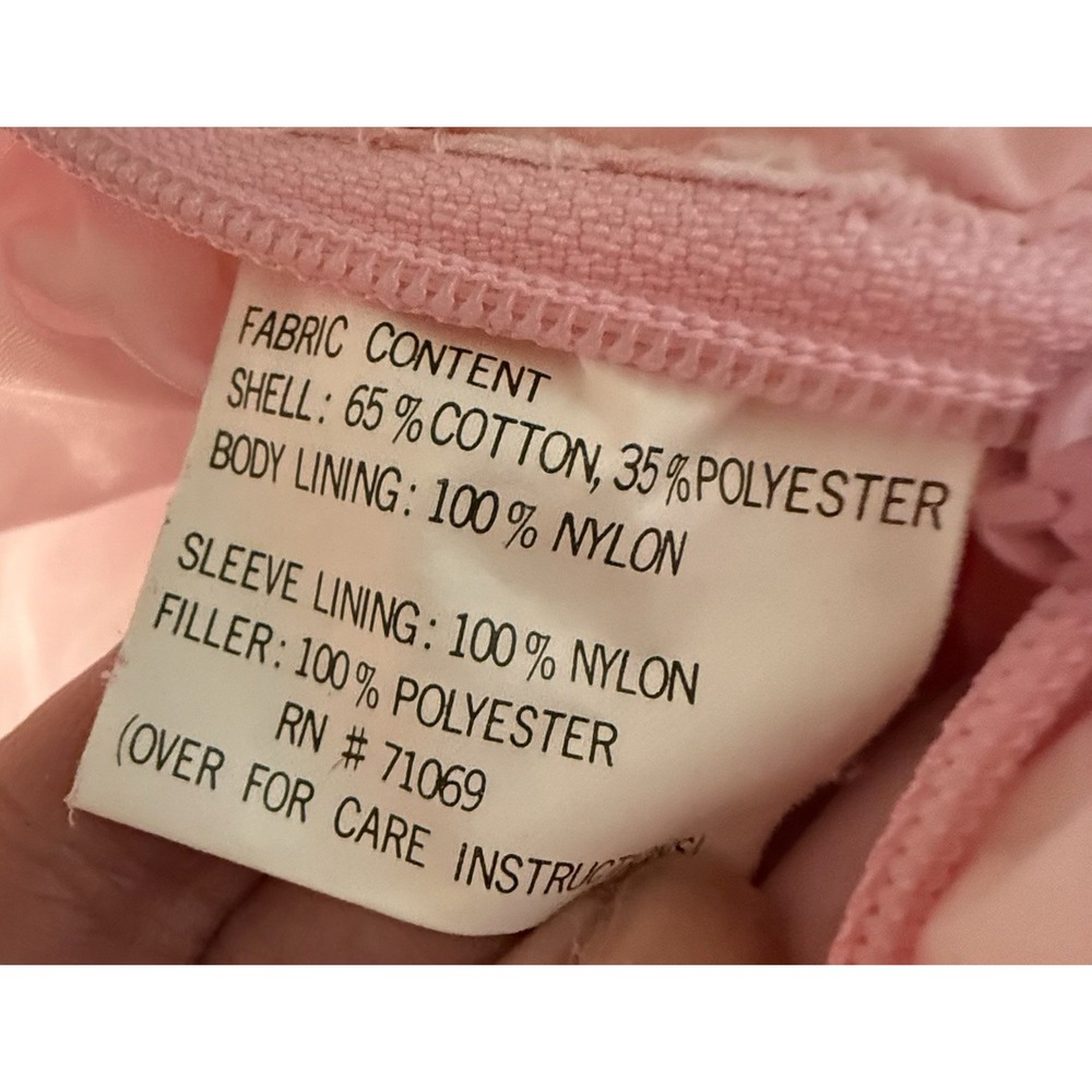 Tidykins Baby Snow Suit Girl Size 6/9 Months Pink Embroidered, Hat, Gloves, Feet - Picture 7 of 8